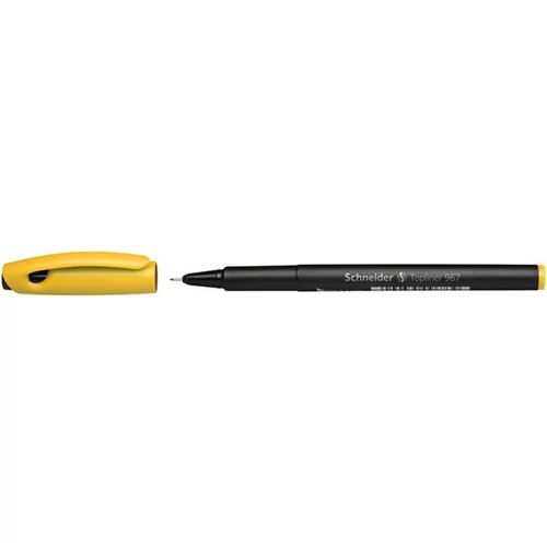 SCHNEIDER Tűfilc, 0,4 mm, SCHNEIDER "Topliner 967", sárga