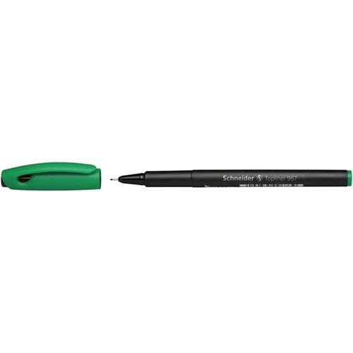 SCHNEIDER Tűfilc, 0,4 mm, SCHNEIDER "Topliner 967", zöld