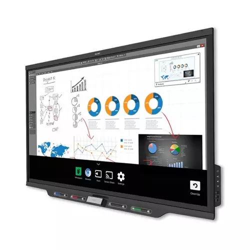SMART Board 7275 Pro interaktív monitor, 75" 3840x2160, 360cd, 8ms,  iQ és SMART Meeting Pro csomaggal