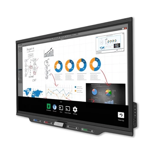 SMART Board 7275 Pro interaktív monitor, 75" 3840x2160, 360cd, 8ms,  iQ és SMART Meeting Pro csomaggal