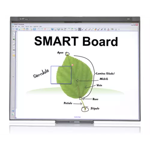 SMART SB480 interaktív tábla, 77" (195,6 cm) képátló, 4:3 képarány, SMART Notebook™ szoftver (1 év szoftverkövetés), 2 k