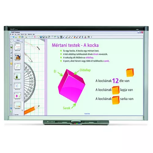 SMART SB885 interaktív tábla, 87" (221,3 cm) képátló, 16:10 képarány, SMART SLS™ szoftvercsomag* (1 év szoftverkövetés**