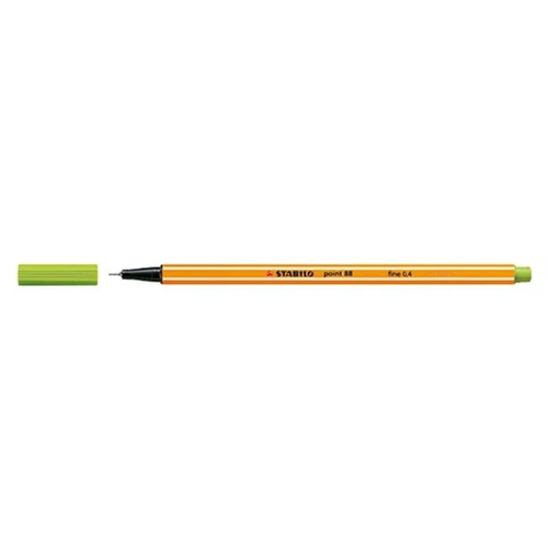 STABILO Tűfilc, 0,4 mm, STABILO "Point 88", almazöld