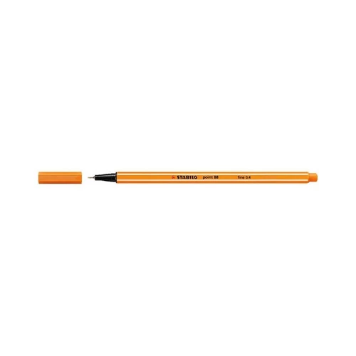 STABILO Tűfilc, 0,4 mm, STABILO "Point 88", narancssárga