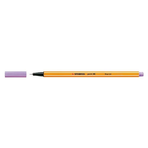 STABILO Tűfilc, 0,4 mm, STABILO "Point 88", pasztell lila