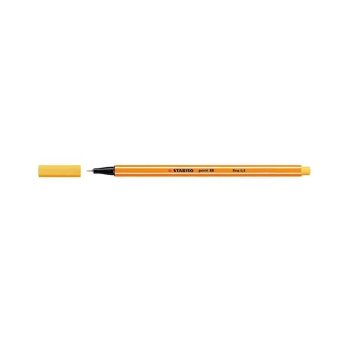 STABILO Tűfilc, 0,4 mm, STABILO "Point 88", sárga