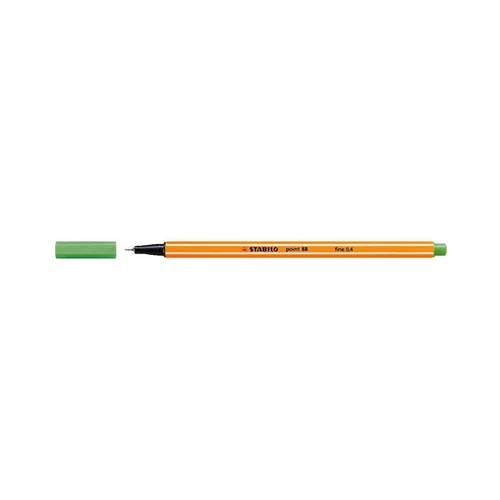STABILO Tűfilc, 0,4 mm, STABILO "Point 88", világoszöld