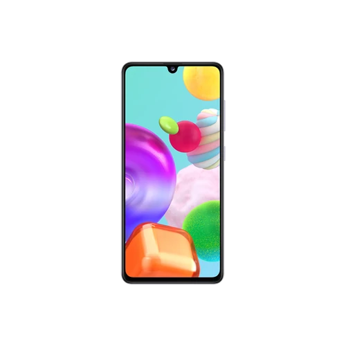 SAMSUNG Okostelefon Galaxy A41 (Dual SIM) 64GB, Fehér Fénytörés