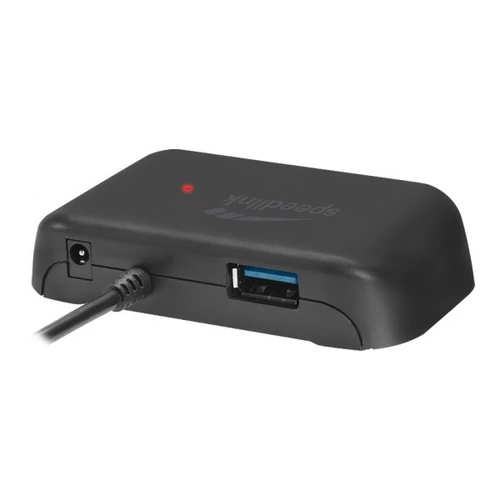 Speedlink SL-140202-BK Snappy Evo fekete 4 portos type-C - USB 3.0 hub