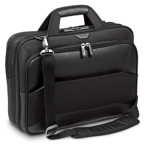 TARGUS Notebook táska TBT916EU, Mobile VIP 12 12.5 13 13.3 14 15 & 15.6" Large Topload Laptop Case - Black
