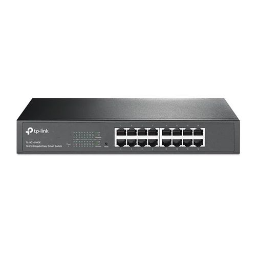 TP-LINK Switch 16x1000Mbps Fémházas Asztali/Rackes, TL-SG1016D