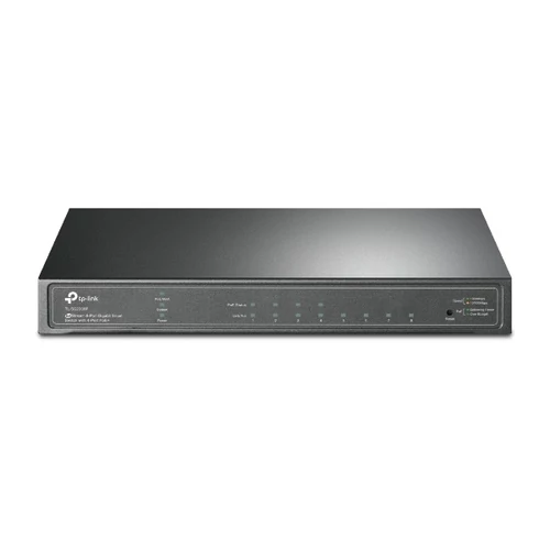 TP-LINK Switch 8x1000Mbps (4xPOE+), Fémházas Asztali/Rackes, Menedzselhető, TL-SG2008P