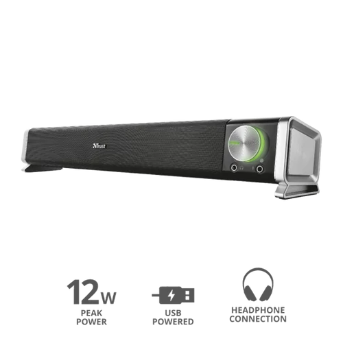 TRUST Hangszórópanel asztali számítógéphez és TV-hez 21046, Asto Soundbar for PC & TV