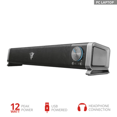 TRUST Hangszórópanel asztali számítógéphez és televízióhoz 22209, GXT 618 Asto Sound Bar PC Speaker