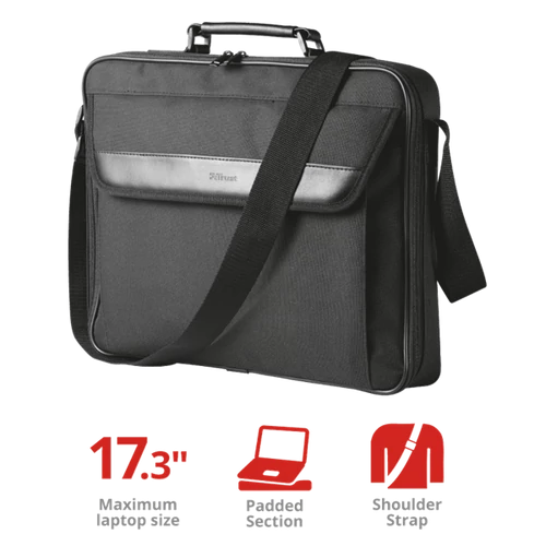 TRUST Notebook táska 21081, Atlanta Carry Bag for 17.3" laptops - black