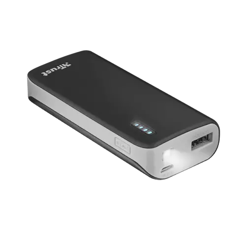 TRUST Power bank Primo 4400 hordozható töltő - fekete