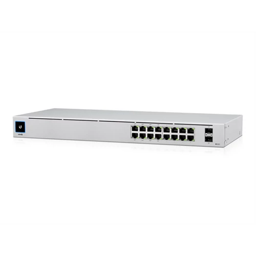 UBiQUiTi Switch - USW-16-POE - UniFi Switch Gen2, 16GbitLAN, 2SFP, Rack-Mountable, 60W PoE Budget, Managed