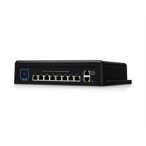 UBiQUiTi Switch - USW-INDUSTRIAL - UniFi Durable Switch, 10GbitLAN, 430W PoE Budget, Fanless, High-Power 802.3bt POE
