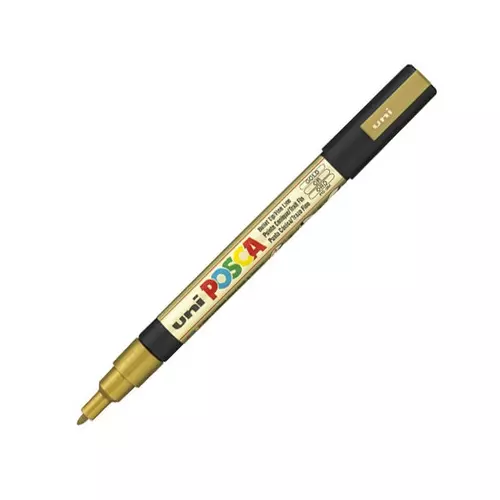 UNI POSCA Marker Pen PC-3M Fine - Gold