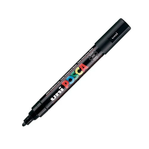 UNI POSCA Marker Pen PC-5M Medium - Black
