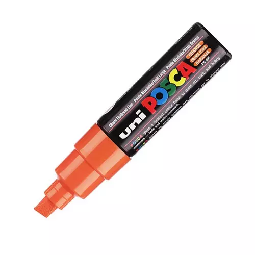 UNI POSCA Marker Pen PC-8K Broad Chisel - Orange