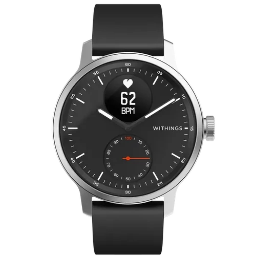 Withings okosóra,  Scanwatch 42mm - Black, EKG