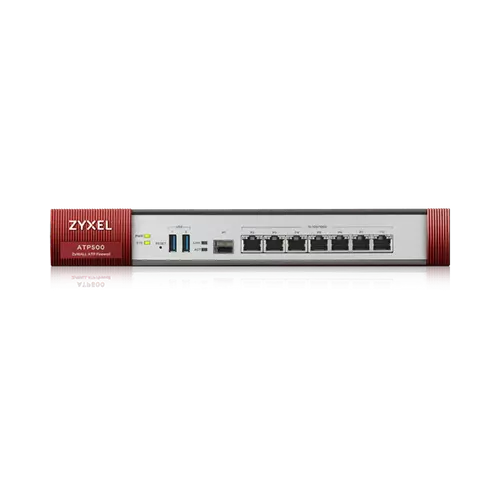 ZYXEL Tűzfal 7xLAN/DMZ(1000Mbps) + 1SFP + 1xUSB, Rackes + 1év UTM Bundle, ATP500-EU0102F