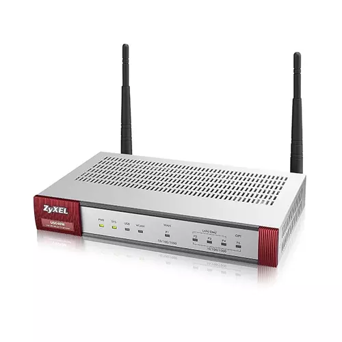 ZYXEL Tűzfal Wireless 1xWAN (1000Mbps) 3xLAN/DMZ (1000Mbps) 1xLAN (1000Mbps) 1xUSB, USG40W-EU0101F